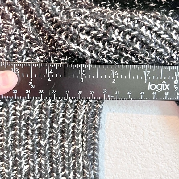 Athleta Sierra Crewneck Sweater XS Black Marl Relaxed Wool Blend - Picture 6 of 8